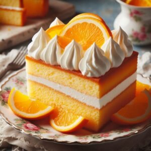 Homemade Orange Sponge Cake