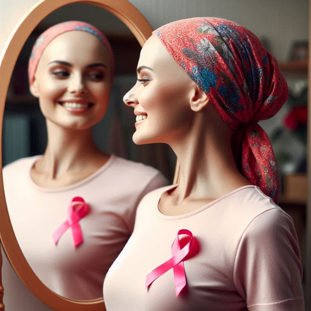 Breast Cancer Awareness: Your Share Could Make a Difference A group of diverse people wearing pink ribbons, standing together in solidarity and support, with educational materials about breast cancer awareness, emphasizing the importance of sharing information to make a positive impact