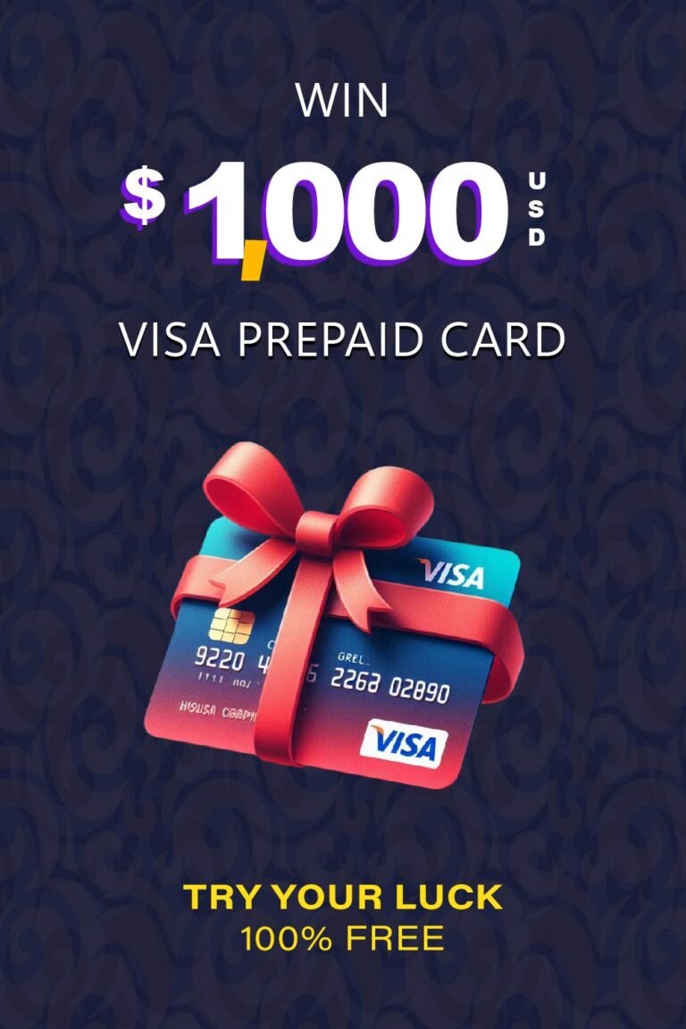 win $1000 visa prepaid card