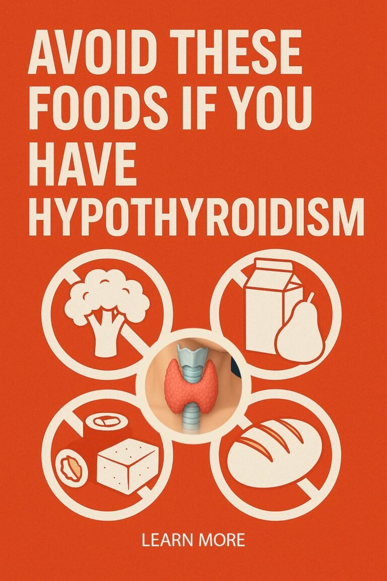 Avoid These Foods If You Have Hypothyroidism: A Guide for Better Thyroid Health Avoid These Foods If You Have Hypothyroidism
